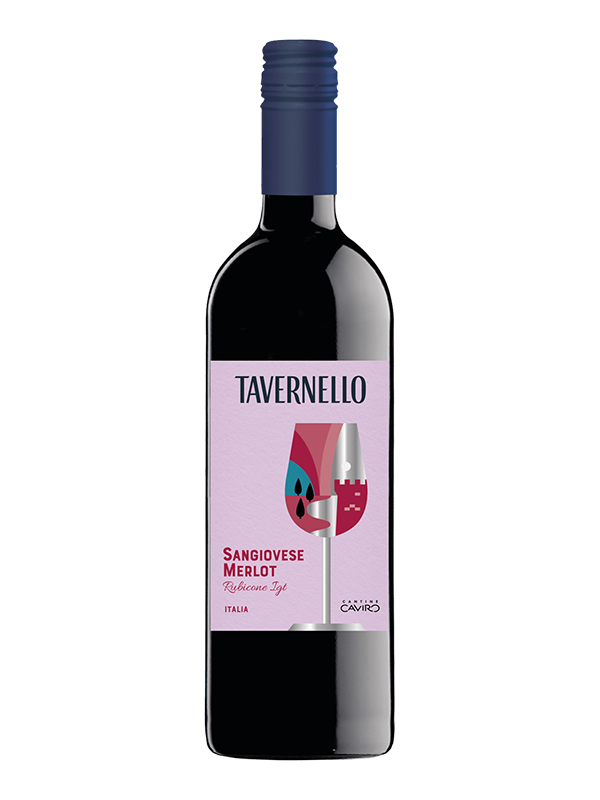 Tavernello Sangiovese Merlot Rubicone – 13% – Vang Ý