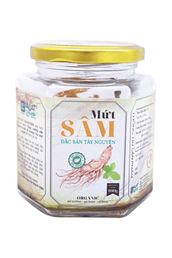 Mứt sâm - Hũ - 100g - Việt Nam
