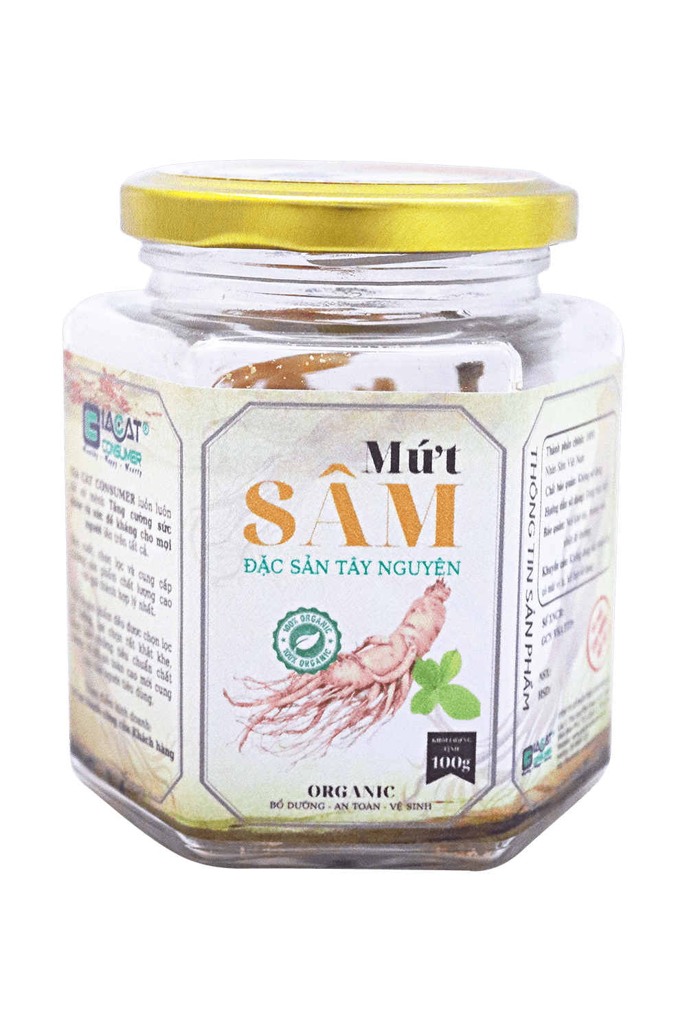 Mứt sâm – Hũ – 100g – Việt Nam