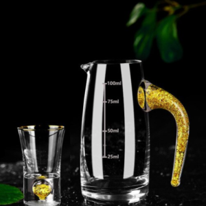 Bộ ly rượu Vasos De Cristal vàng