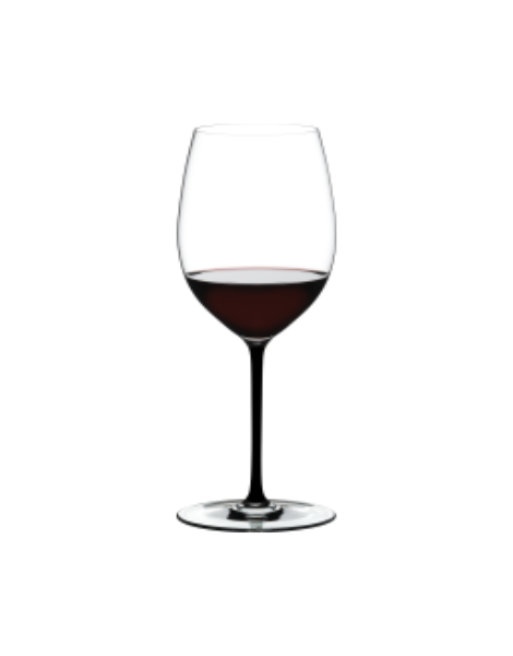 Ly vang đỏ pha lê Riedel Fatto A Mano Cabernet/ Merlot Black RQ 625ml