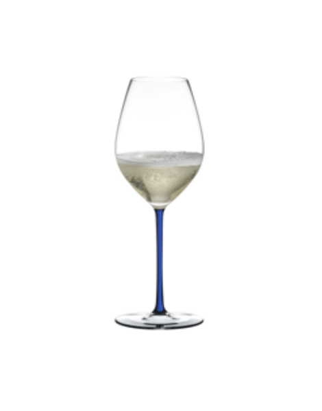 Ly Champagne pha lê Riedel Fatto A Mano Champagne WineGlass Dark Blue RQ 445ml