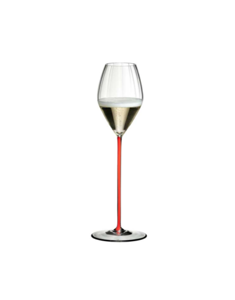 Ly Champagne pha lê High Performance Champagne Glass Red 375ml