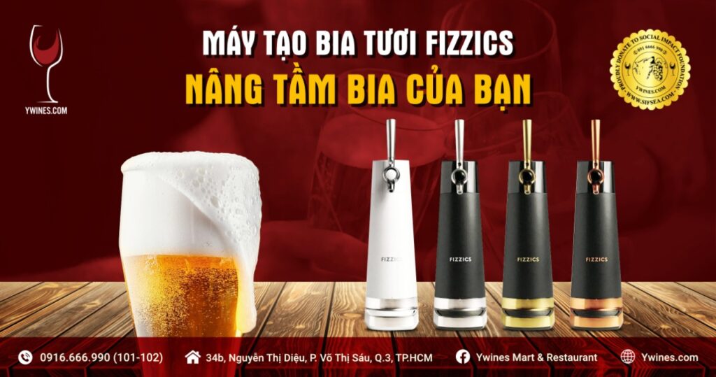 máy làm bia tươi fizzic, máy làm bia tươi, bia tươi