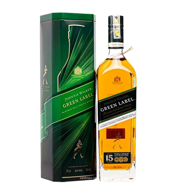 Rượu mạnh Johnnie Walker Green Label 15