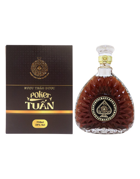 Rượu Thảo Dược Poker Tuấn chai 750ml