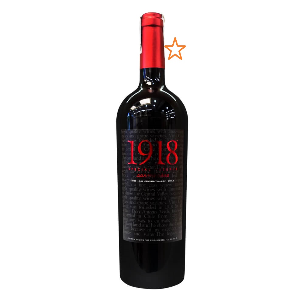 1918 Special Reserve Carmenere – 14% – 2020 – Vang Chile