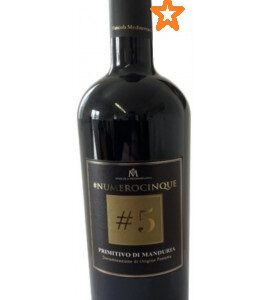 NUMEROCINQUE #5 Primitivo Di Manduria - 14.5% - Vang Ý