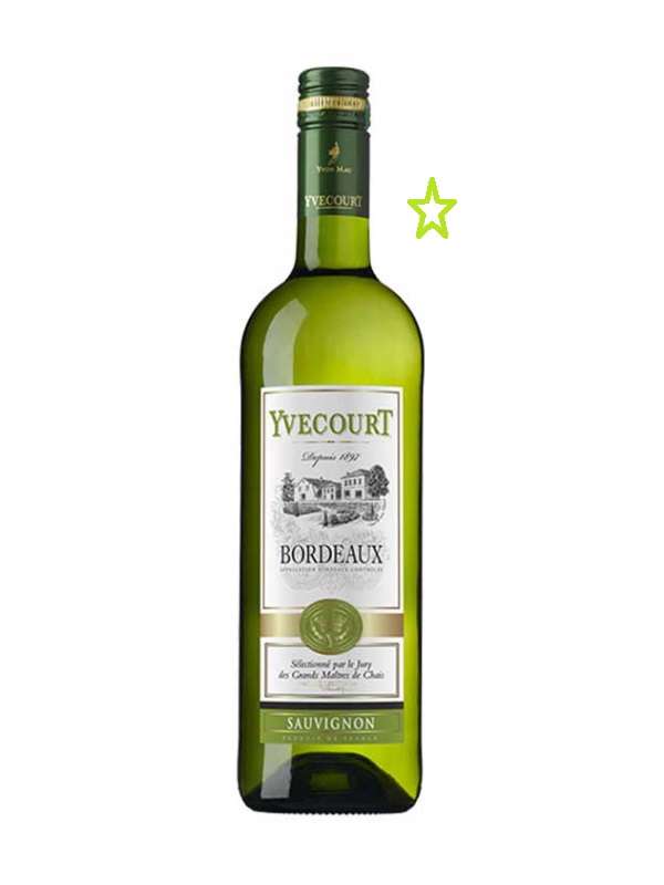 Yvecourt Bordeaux Blanc – 2020 – 12.5% – Vang Pháp