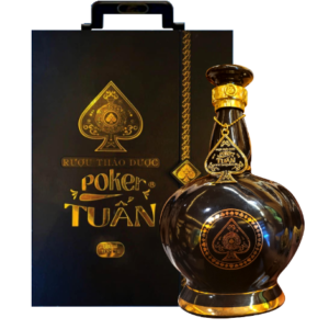 The God Poker Chai Gốm Bóng (Có Hộp) - 750ML