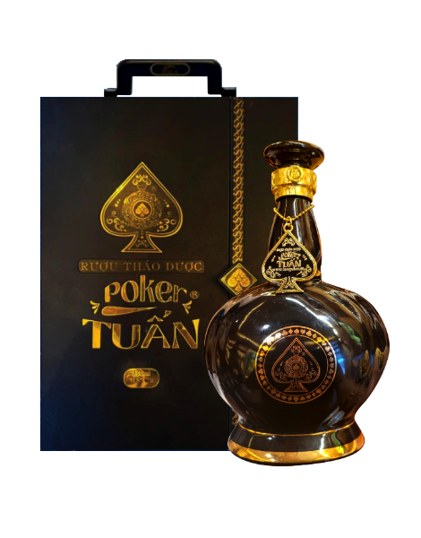 The God Poker Chai Gốm Bóng (Có Hộp) – 750ML