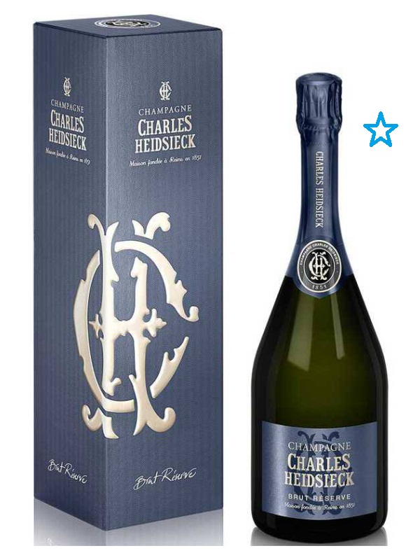 Champagne Charles Heidsieck Brut Réserve – 750ml  – 3L – 12% – Vang Pháp