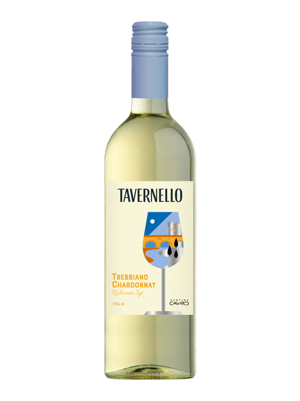 Tavernello Trebbiano Chardonnay Rubicone – 12% – Vang Ý