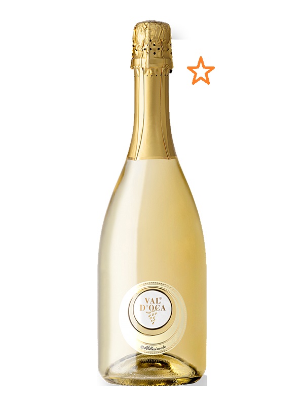 Val D’oca Punto Millesimato Vino Spumante Extra Dry – 11% – Vang Ý